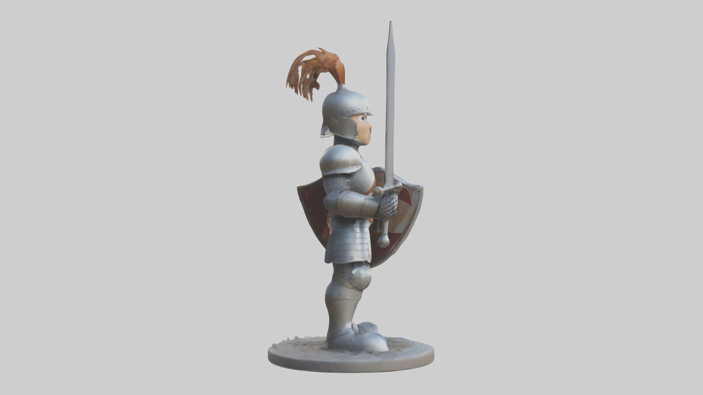Cartoon Knight model 3D model