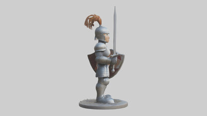 Cartoon Knight model 3D model
