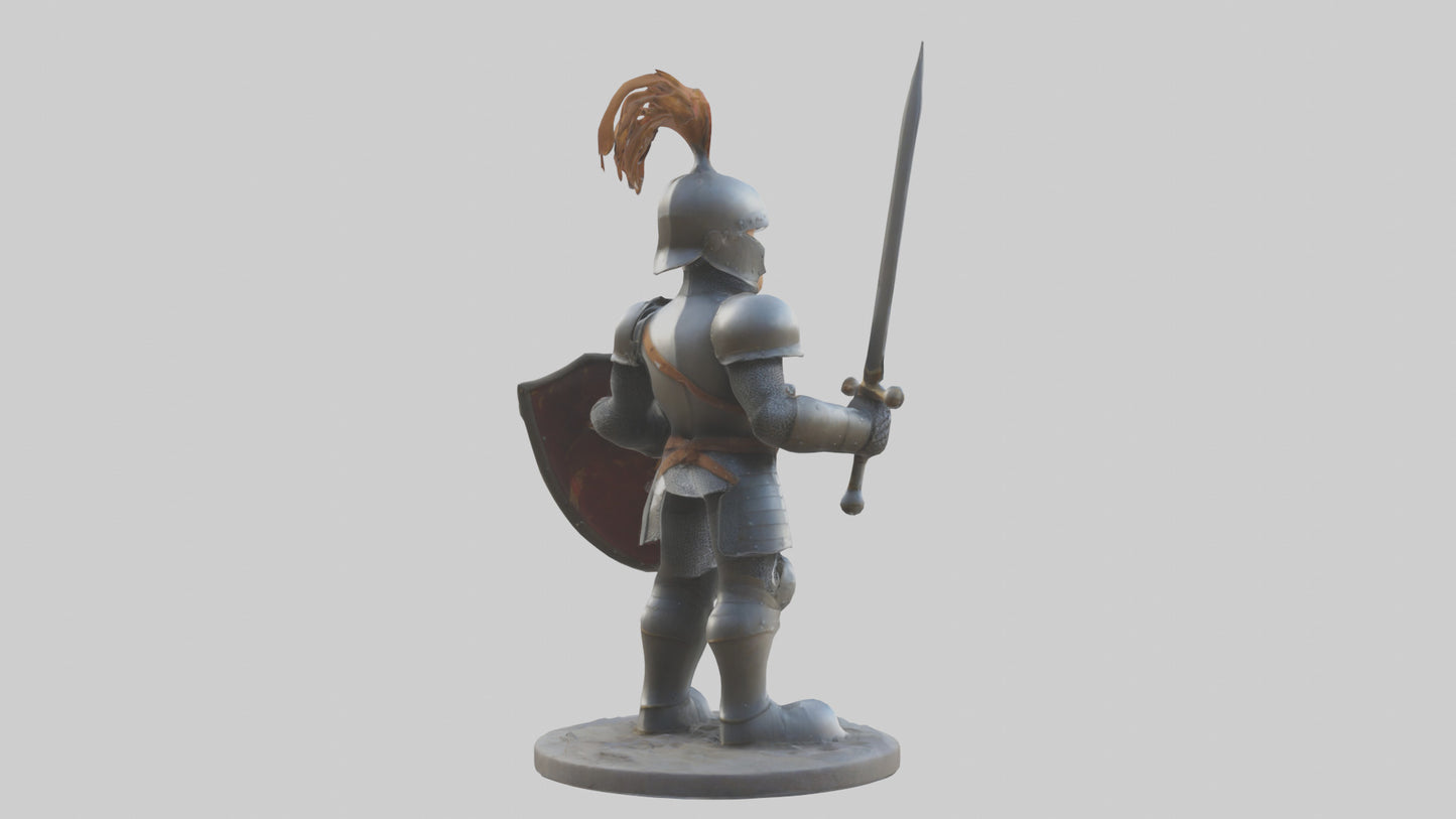 Cartoon Knight model 3D model