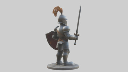 Cartoon Knight model 3D model