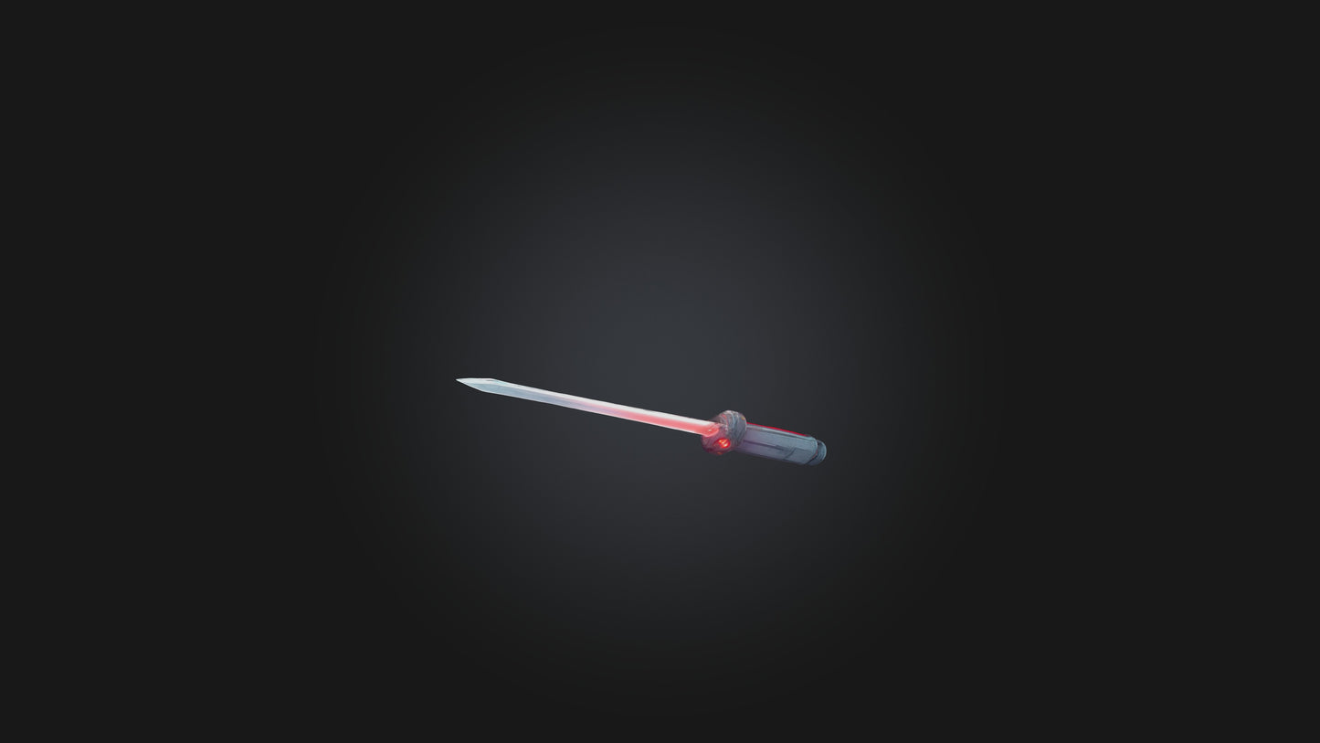 Cartoon Laser Sword 3D model