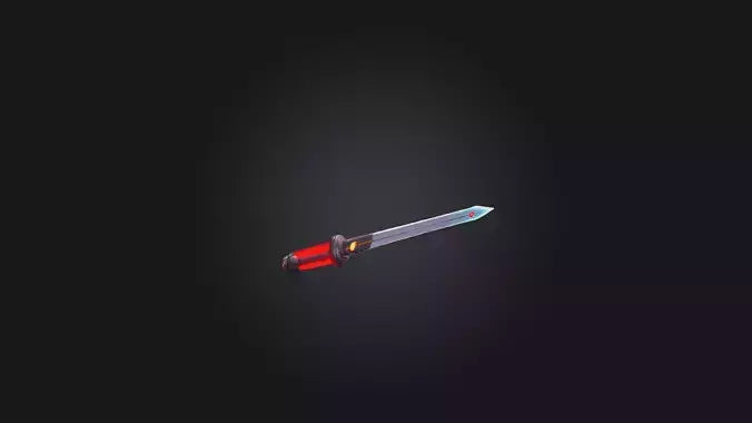 Cartoon Laser Sword 3D model