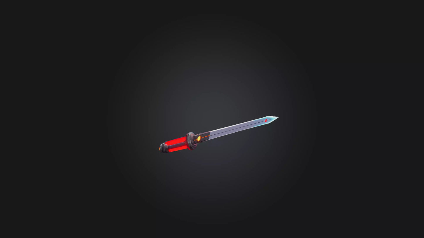 Cartoon Laser Sword 3D model