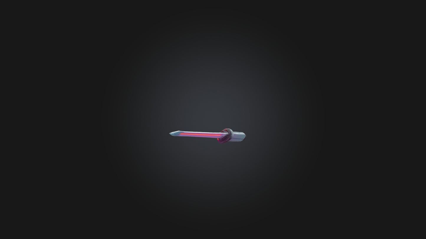 Cartoon Laser Sword 3D model
