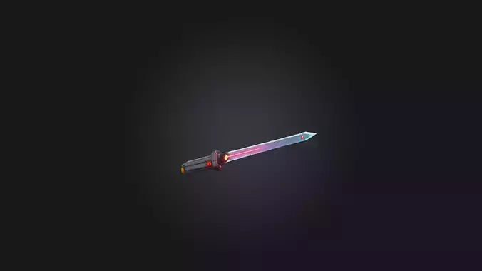 Cartoon Laser Sword 3D model