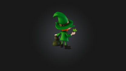 3D model Cartoon Leprechaun VR / AR / low-poly