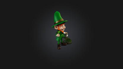 3D model Cartoon Leprechaun VR / AR / low-poly