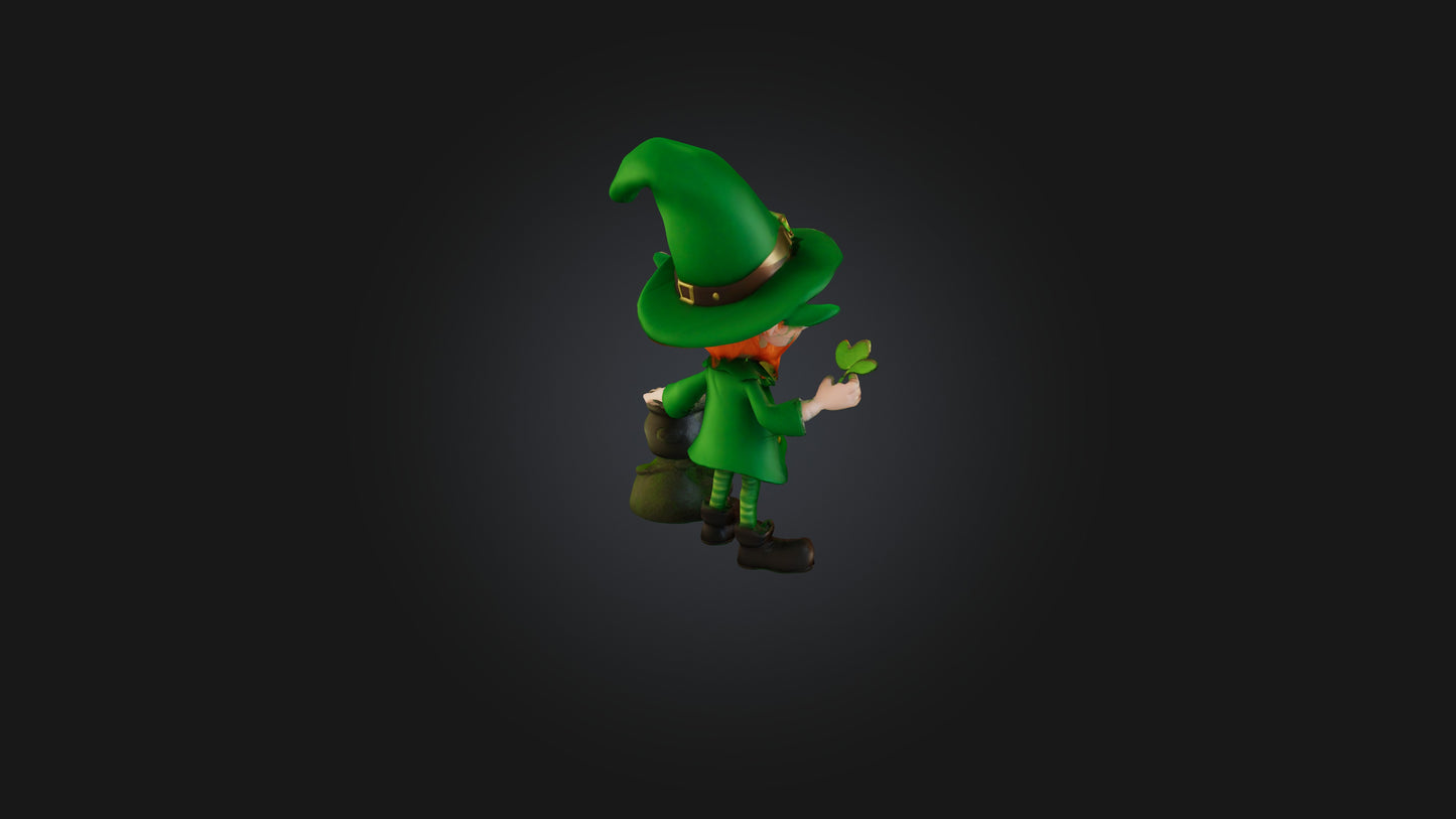 3D model Cartoon Leprechaun VR / AR / low-poly