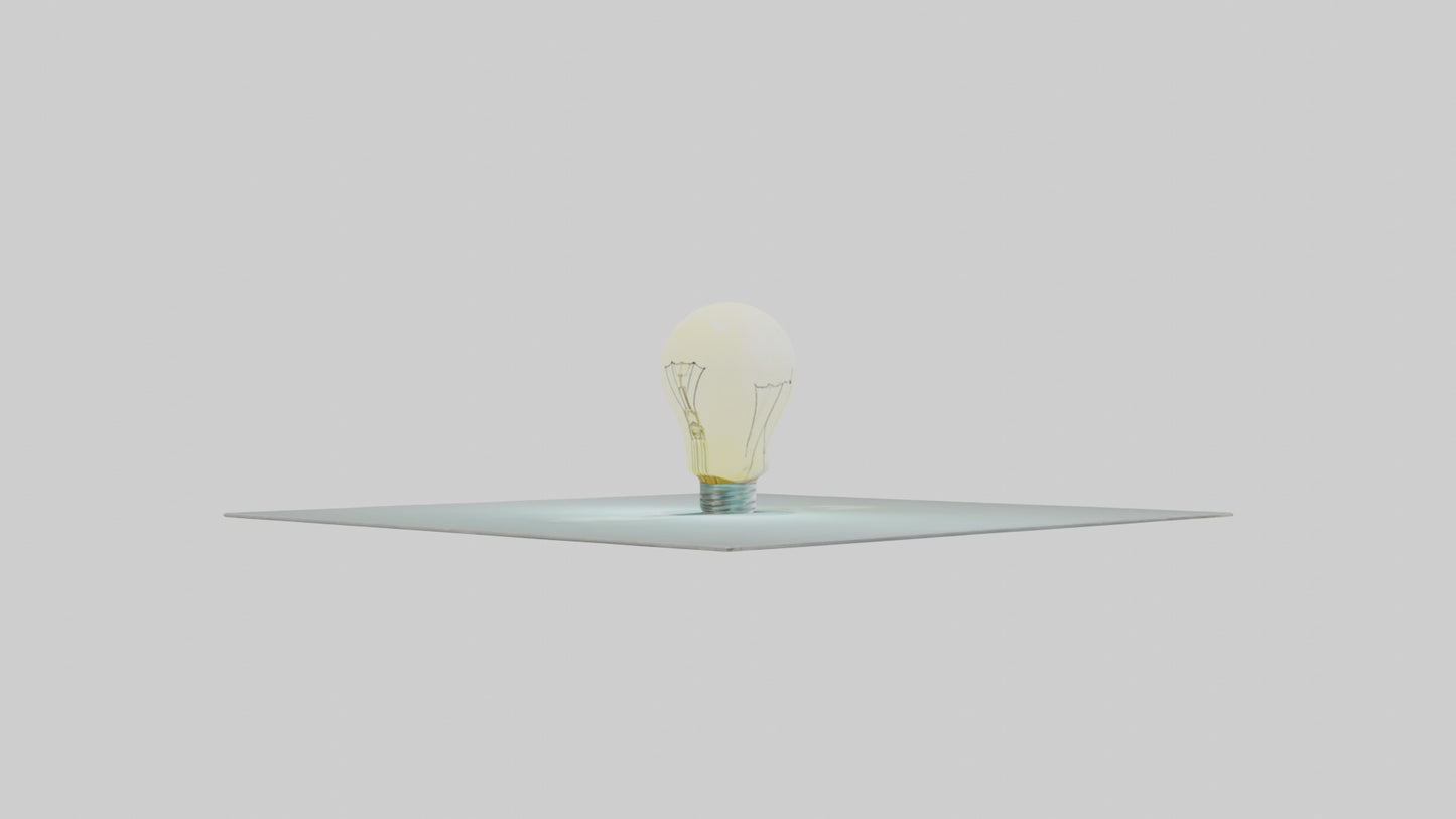 Cartoon Light Bulb model 3D model