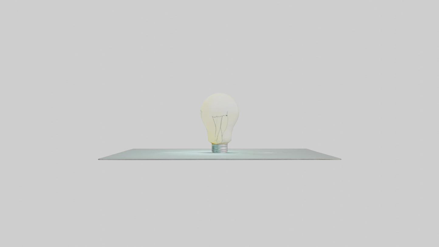 Cartoon Light Bulb model 3D model