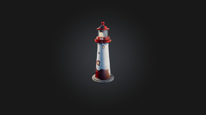 Cartoon Lighthouse 3D model