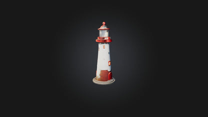 Cartoon Lighthouse 3D model
