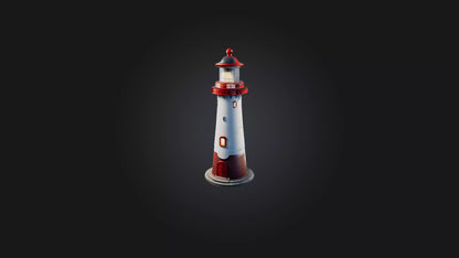 Cartoon Lighthouse 3D model