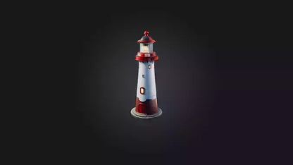 Cartoon Lighthouse 3D model