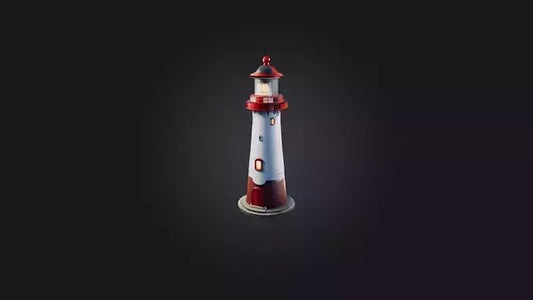 Cartoon Lighthouse 3D model