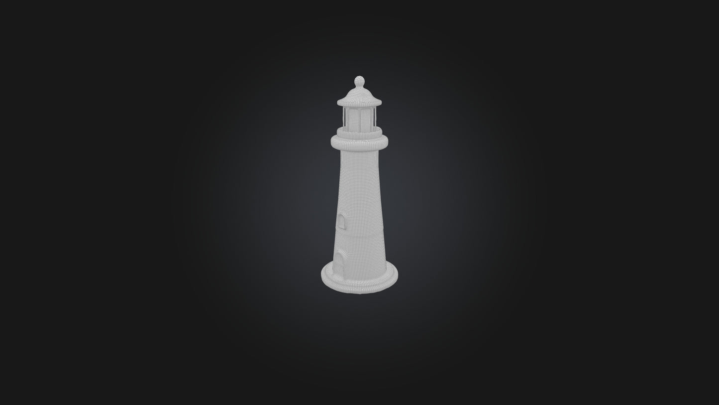 Cartoon Lighthouse 3D model