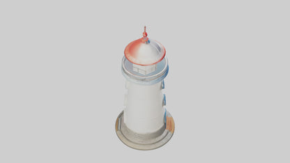 Cartoon Lighthouse model 3D model