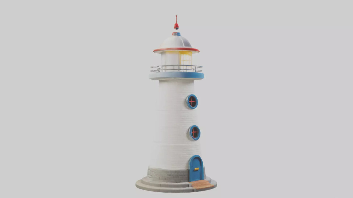 Cartoon Lighthouse model 3D model