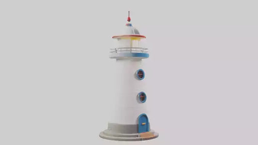 Cartoon Lighthouse model 3D model