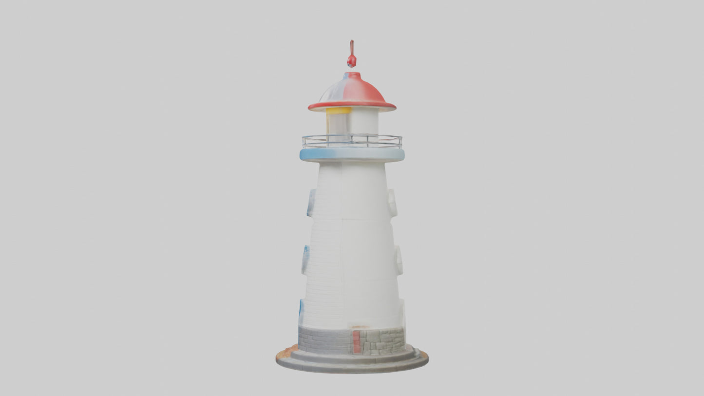 Cartoon Lighthouse model 3D model