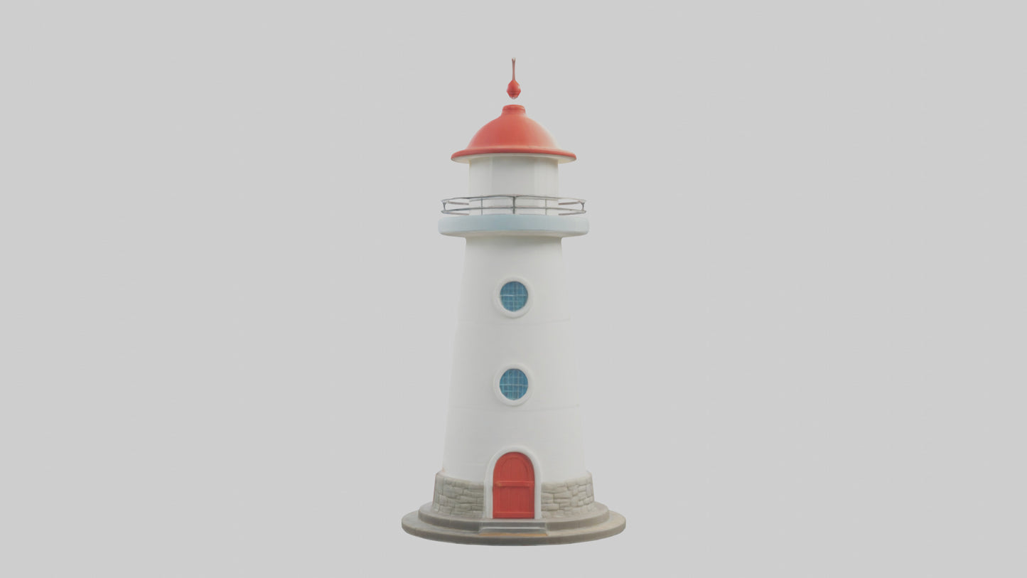 Cartoon Lighthouse model 3D model