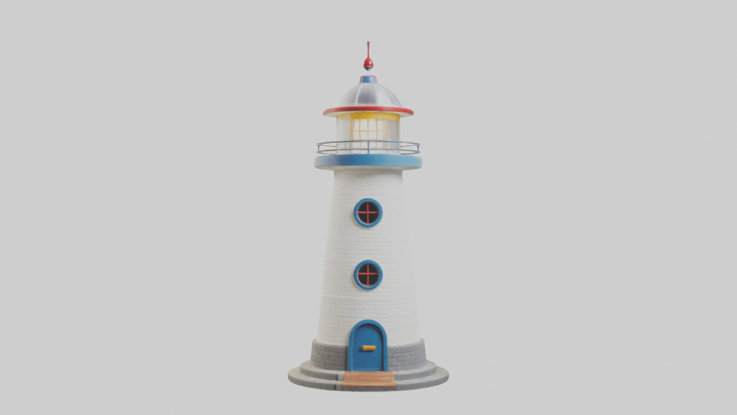 Cartoon Lighthouse model 3D model