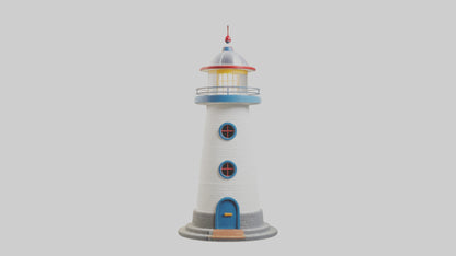 Cartoon Lighthouse model 3D model