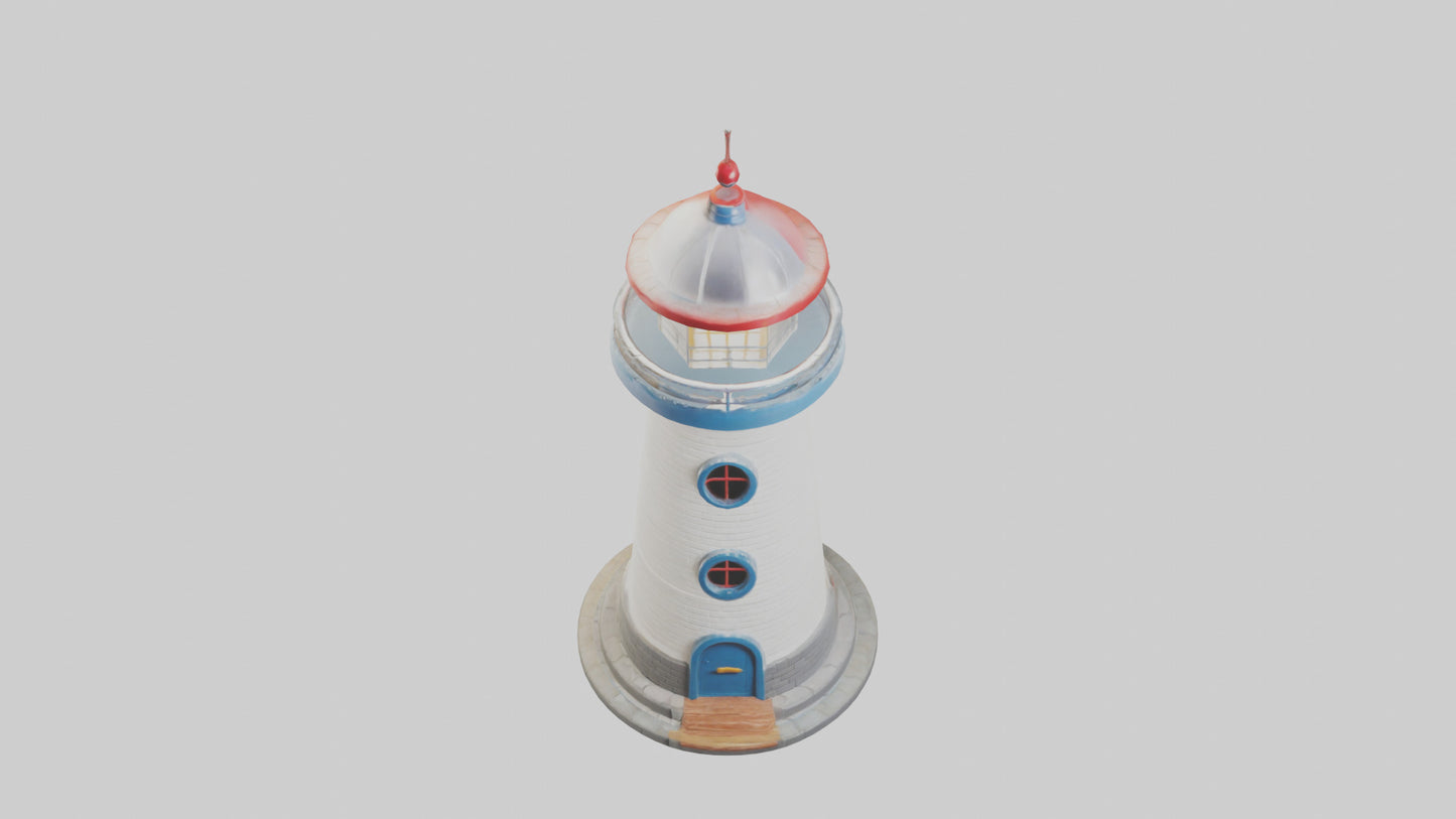 Cartoon Lighthouse model 3D model