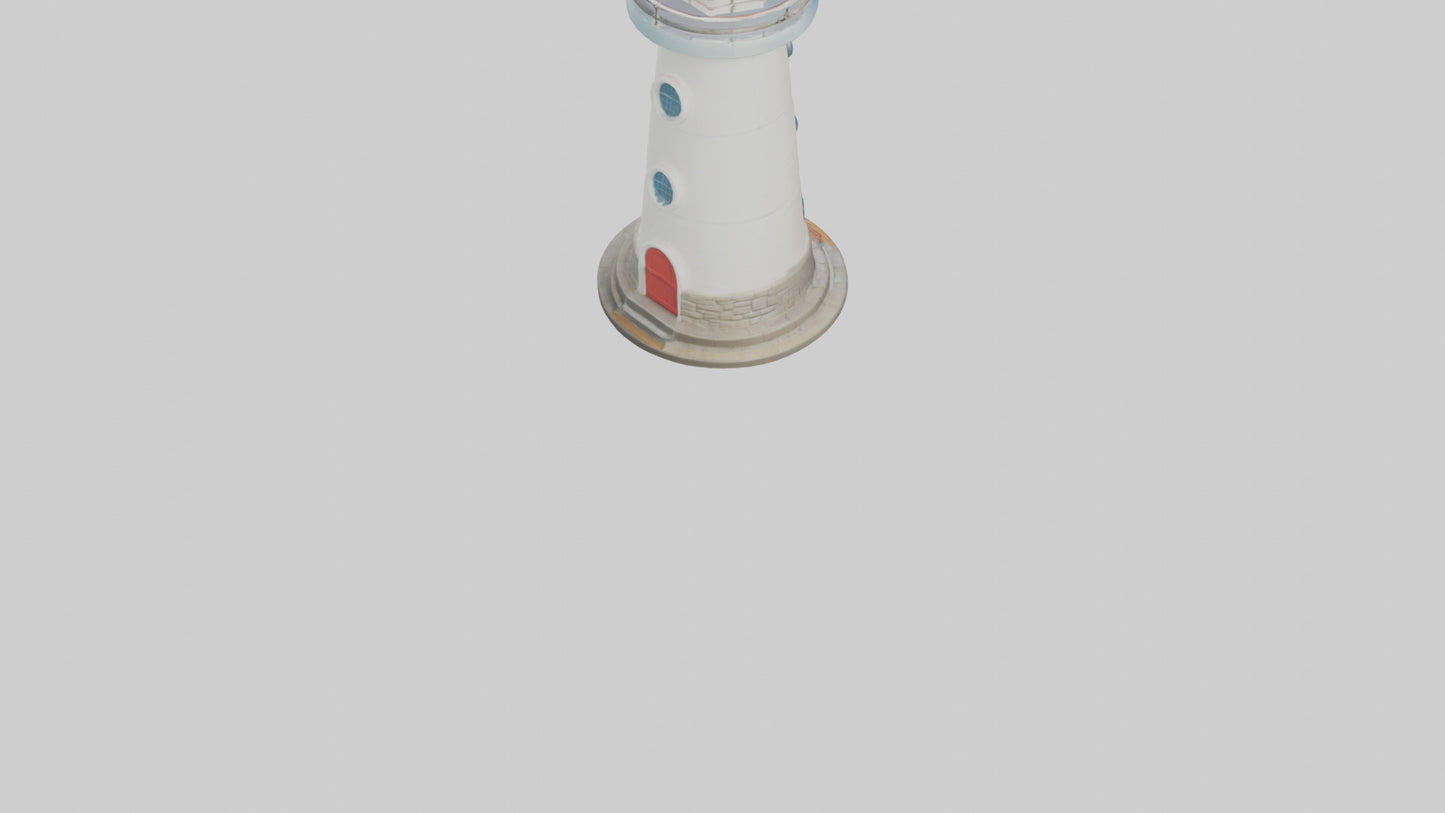 Cartoon Lighthouse model 3D model
