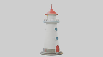 Cartoon Lighthouse model 3D model