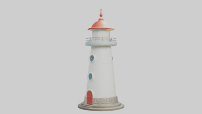Cartoon Lighthouse model 3D model