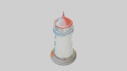 Cartoon Lighthouse model 3D model