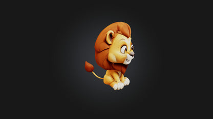 Cartoon Lion 3D model