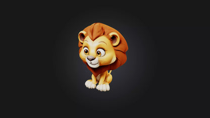 Cartoon Lion 3D model