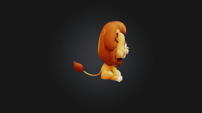 Cartoon Lion 3D model