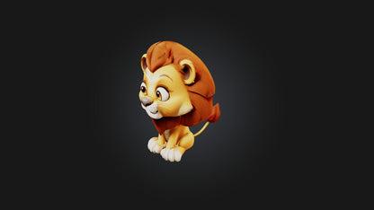Cartoon Lion 3D model