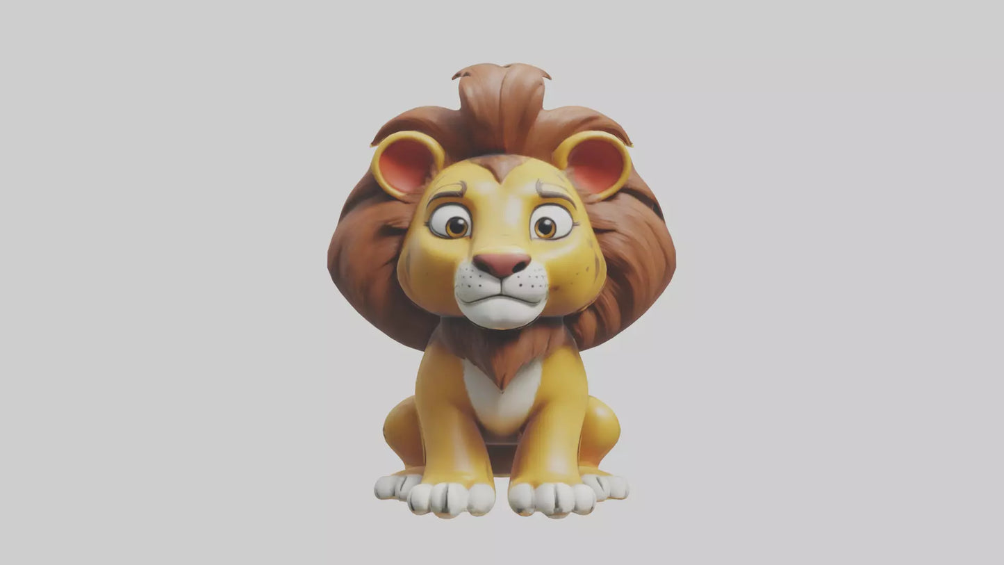 Cartoon Lion model 3D model