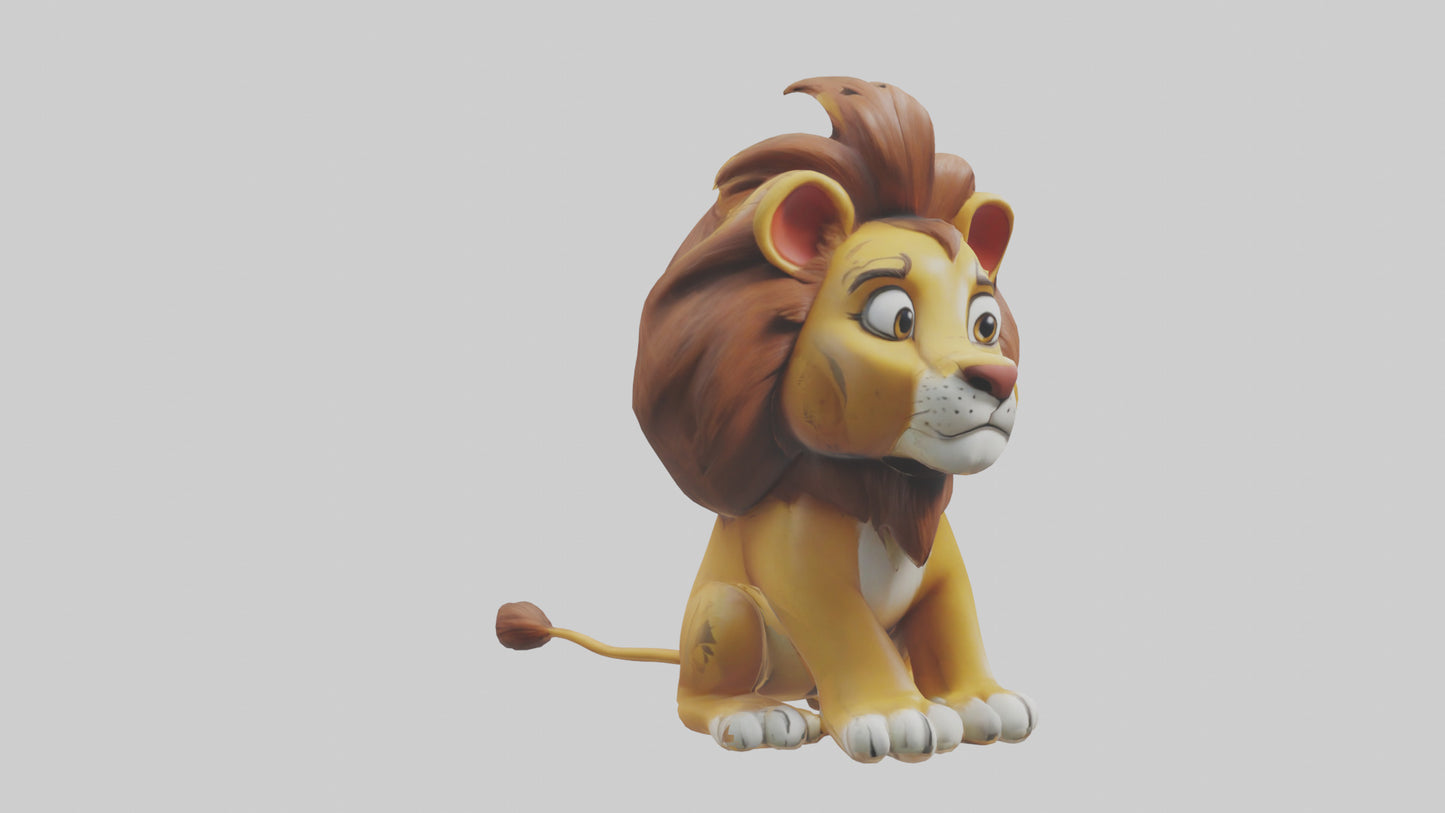 Cartoon Lion model 3D model