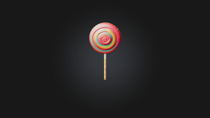 Cartoon Lollipop 3D model
