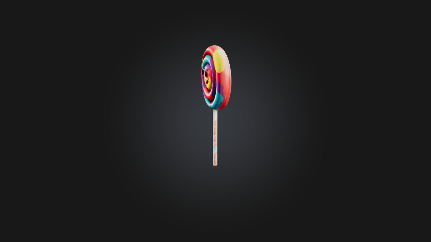 Cartoon Lollipop 3D model