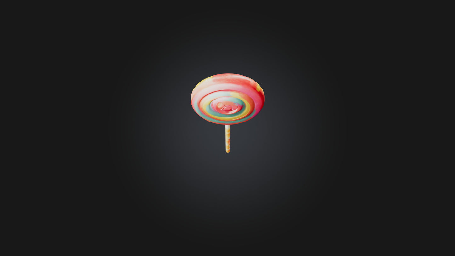 Cartoon Lollipop 3D model