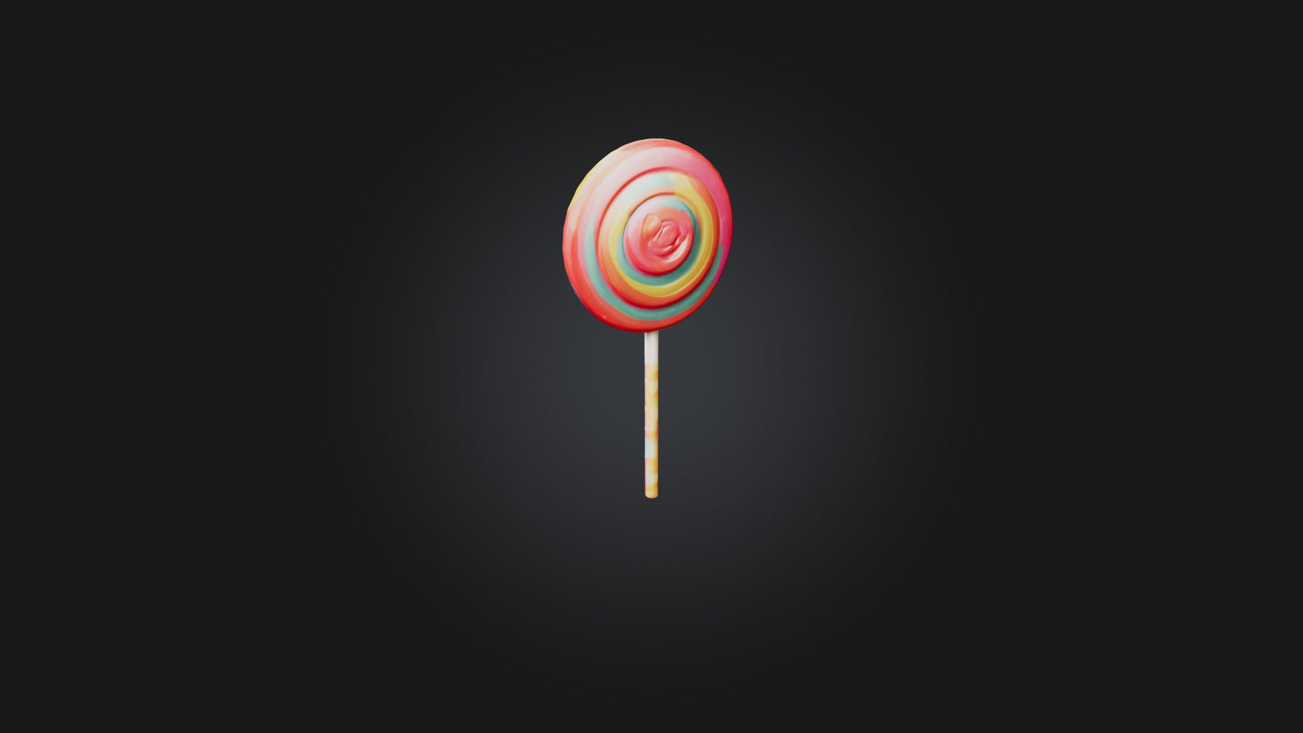 Cartoon Lollipop 3D model