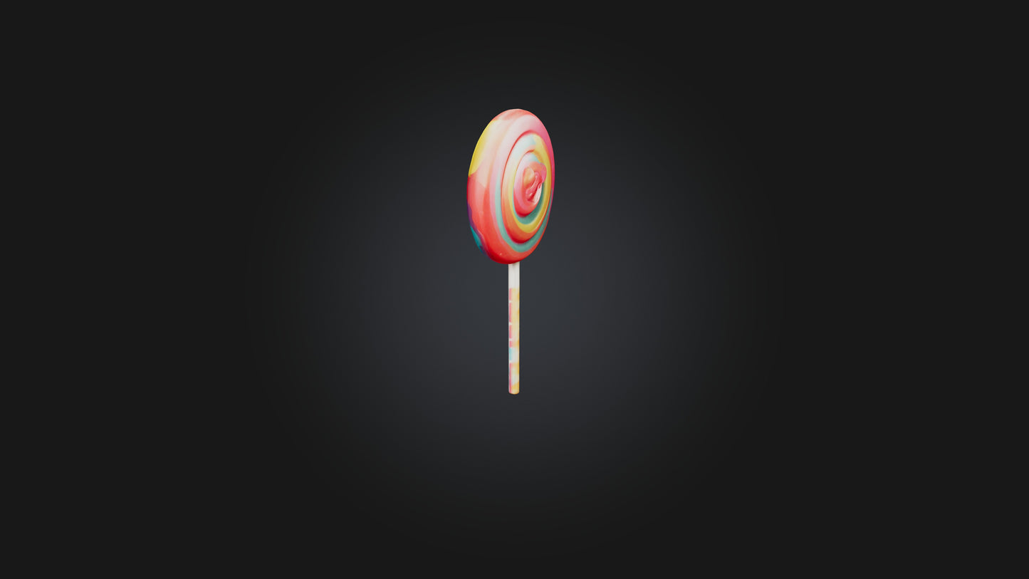 Cartoon Lollipop 3D model