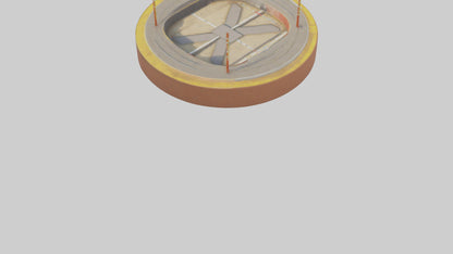 Cartoon Long Jump Pit model 3D model