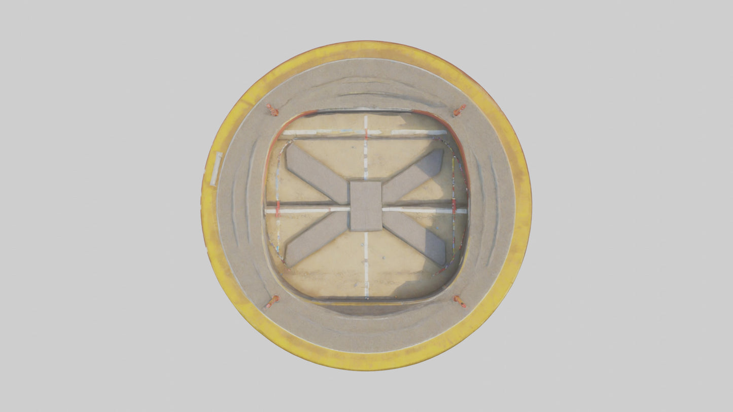 Cartoon Long Jump Pit model 3D model