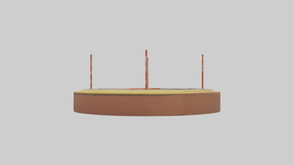 Cartoon Long Jump Pit model 3D model