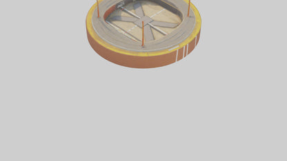 Cartoon Long Jump Pit model 3D model