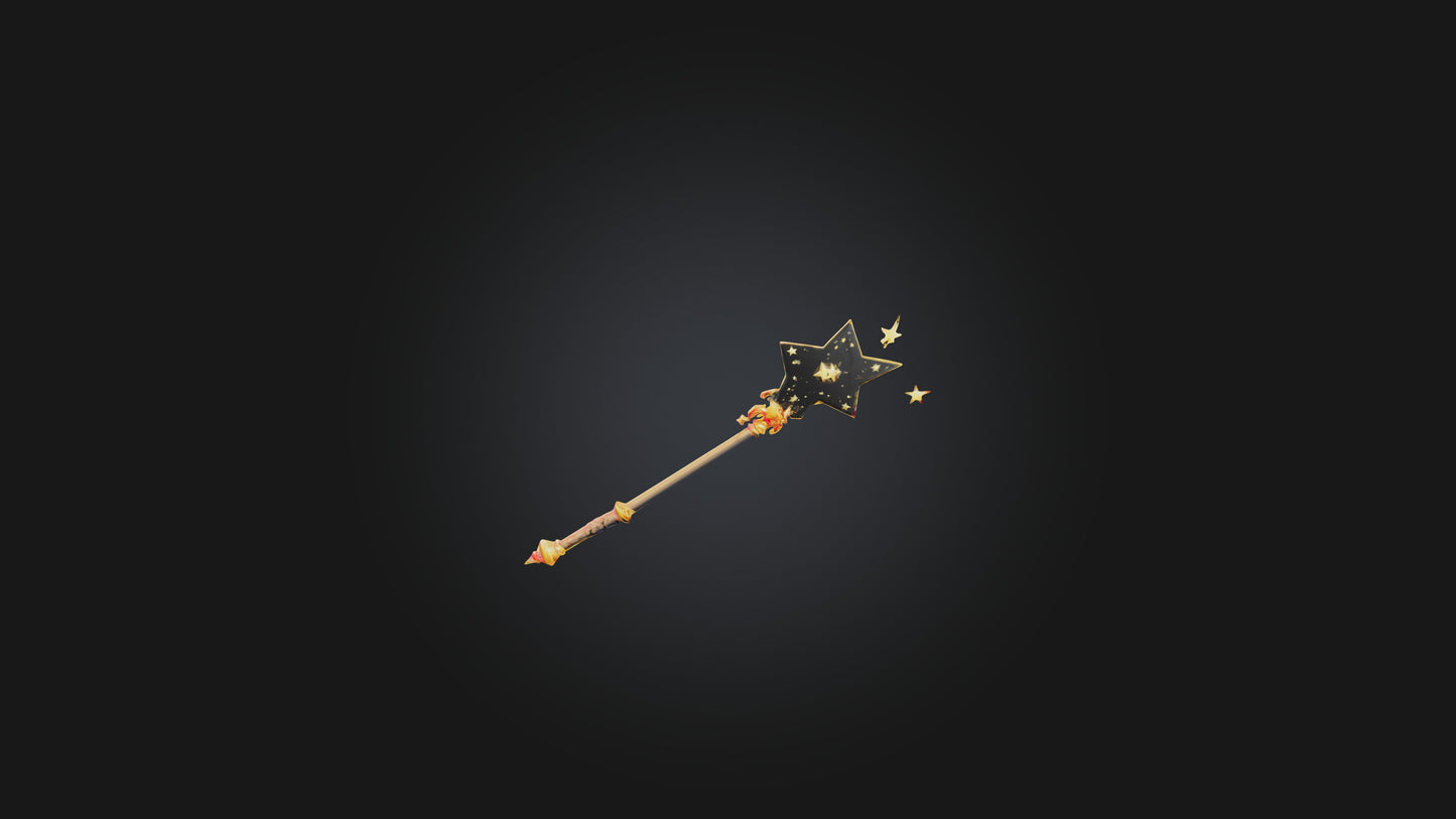Cartoon Magic Wand 3D model