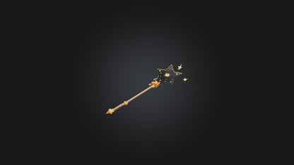 Cartoon Magic Wand 3D model