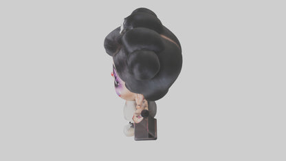 Cartoon Makeup Artist model 2 3D model